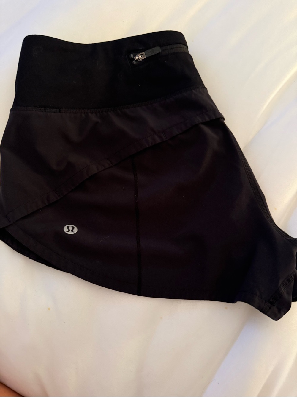 Lululemon Black Speed Up Running Shorts Size 4 Reg